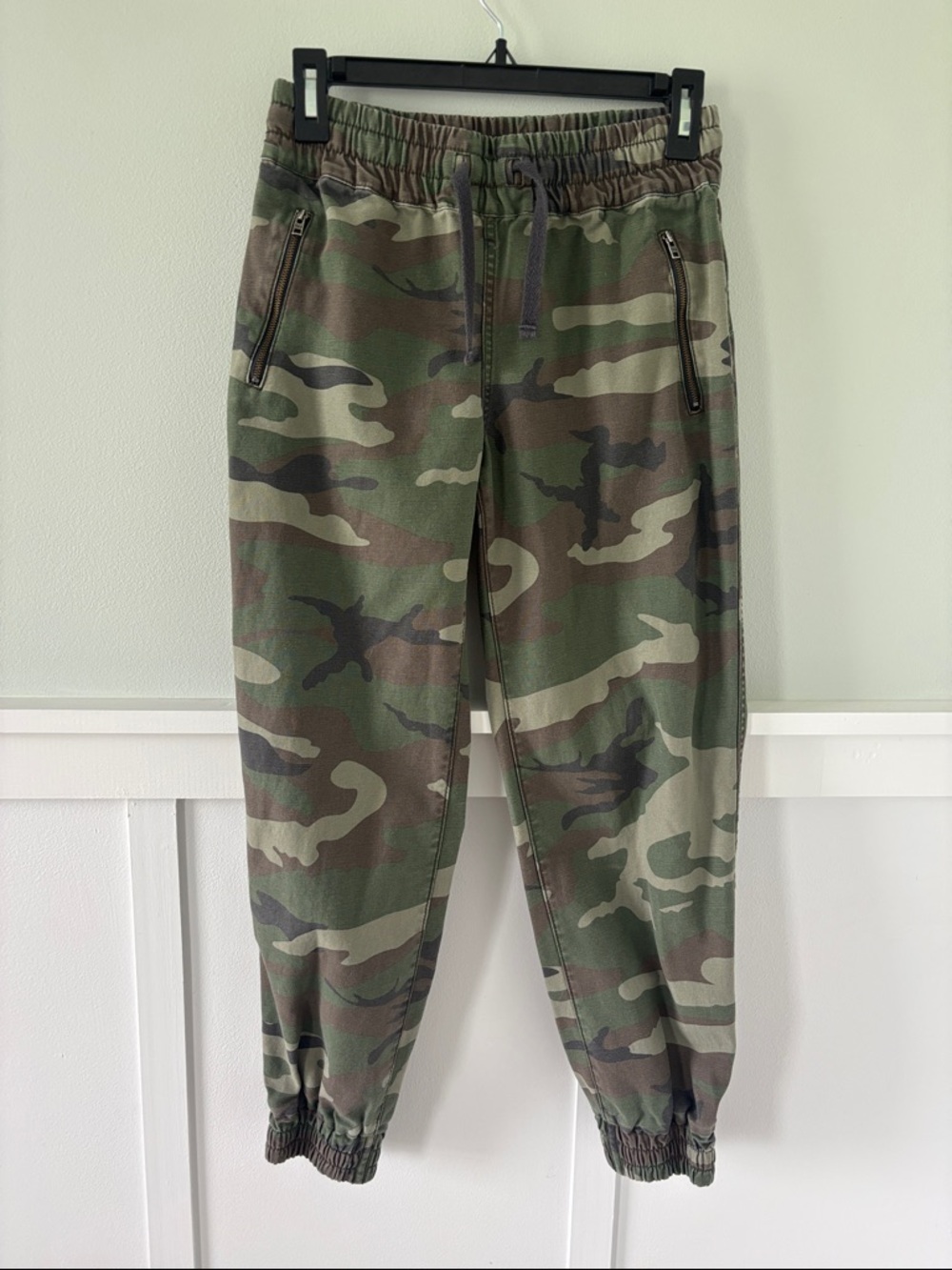 TNA Olive & Khaki Camo Drawstring Joggers